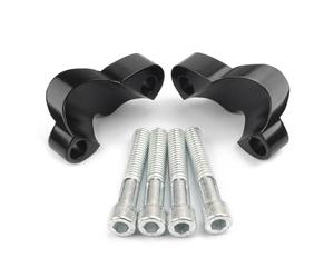 Kit Riser Short pour Sportster 48 pour XL pour 1200X pour 1200XS 2010-plus Tard Kit D'entretoises Rehausseur Guidon 2" Extension Bloc Rehaussement Barre CNC 1" Moto Guidon Rehausseur