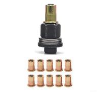 Kit Riveteuse Manuelle pour m6 avec 10 Écrous à Sertir Kit Riveteuse | 10 écrous inclus, outil manuel pour robuste, métal , finition noire et pour cuivre, usage fréquent