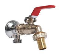 Kit Robinet arrosage orientable 15/21-20/27 + Applique sans écrou chromé | Récupérez facilement votre eau de pluie grâce à ce kit complet avec robinet orientable étanche.