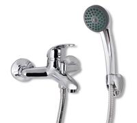 Kit Robinet de Douche Chrome Salle de Bain Toilette Mitigeur Douchette vidaXL