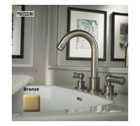 Kit robinet mélangeur avec bec orientable et bonde LIBERTY LINE bronze - BOSSINI Z001302022
