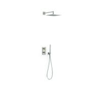 Kit robinet thermostatique encastré 2 voies pour douche Therm-box Acier - TRES 21135004AC
