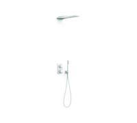 Kit robinet thermostatique encastré 2 voies pour douche Therm-box Blanc mat - TRES 20235055BM