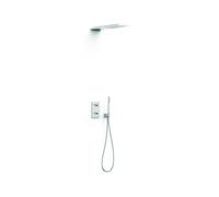 Kit robinet thermostatique encastré 2 voies pour douche Therm-box Chrome - TRES 21135005