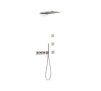Kit robinet thermostatique encastré à 4 voies B-system pour douche Acier - TRES 30725405AC