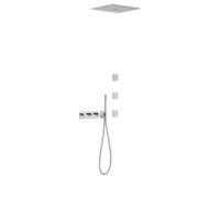 Kit robinet thermostatique encastré à 4 voies B-system pour douche Chrome - TRES 30725406