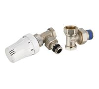 Kit Robinet Thermostatique Equerre + Coude de Réglage 15x21 (1/2) NOYON & THIEBAULT