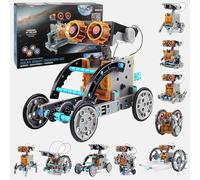 Kit Robot Solaire, 29 en 1 Robot Jouet Enfant Maquette Voiture Jeux de Construction Robotique Éducative Exterieur Experiences Scientifiques Cadeau pour Garçon Fille