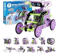 Kit Robot Solaire STEM 12-en-1 Sillbird, Jouet de Construction Éducatif, Kit d'Expérimentation Scientifique, pour Enfants 8-11 Ans