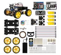 Kit robotique Enfants 8-16 Ans : Voiture Intelligente Compatible Arduino et Scratch, contrôle Via APP, Cadeau STEM pour Ados.