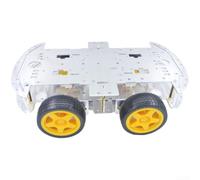 Kit Robotique Programmable avec 4 Moteurs DC Inclus(B) | Alliage aluminium , 4 moteurs gear, pour roues mécanum 6.8cm, compatible pour arduino, pour idéal coding