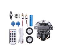Kit Robotique Programmable Robot Basé sur BBC Microbit V2 et V1 pour L'éDucation au Codage STEM avec Batterie Rechargeable (A)