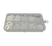 Kit Rondelles Plastique 8 Tailles Boîte de Rangement | Nylon , , 500 , 8 tailles M2-M8, boÃ®te transparente organisÃ©e