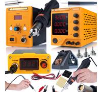 Kit Rosfix ProTech Trio v1: Station Air Chaud, Soudage T12, Alimentation