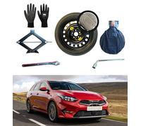 Kit Roue de Secours 16" Compatible avec Kia Ceed/Ceed Sportwagon avec Cric, Clé, Gants et Sac