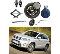 Kit Roue de secours 16" compatible avec Suzuki Vitara avec Cric, Clé, Vis, Gants et Sac