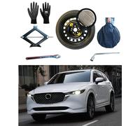 Kit Roue de Secours 17'' compatible avec Mazda CX-5 avec Cric ants et Sac 155/90R17