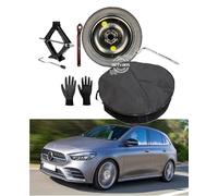 Kit Roue de secours 17" compatible avec Mercedes Classe B avec Cric, Clé, Gants et Sac