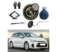 Kit Roue de Secours 17'' compatible avec Suzuki Swace avec Cric, Clé, Vis, Gants et Sac 125/80R17