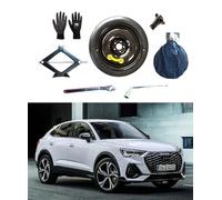 Kit Roue de Secours 18" Compatible avec Audi Q3 Sportback avec Cric, Clé, Vis, Gants et Sac