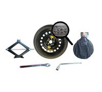 Kit Roue de secours "Galette" compatible avec Hyundai Kona Hybrid 2023> avec Cric ants et Sac 145/90R16