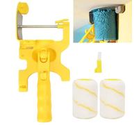 Kit Rouleau Peinture Mur, Brosse À Rouleau de Peinture Manuelle 10cm*6cm Outil de Séparation Des Couleurs de Peinture Au Rouleau Avec 2 Rouleaux, pour La Rénovation Plafond Mural de Chambre À Maison