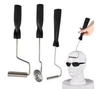 Kit Rouleaux Fibre Verre - Rouleau Stratification, Outils Aluminium | Jeu Complet 3 Éléments, Equipement Durable Conçu Pour Éliminer Bulles D’air Lors D’application De Résine, Idéal Dans Travaux Manue