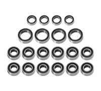 Kit Roulements pour Tamiya pour TT-01 TT-01E pour TT-02B TT-01D 1/10 | Kit roulements à billes joints caoutchouc douceur transmission RC car performance fiable long terme Pièces