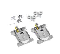 Kit roulettes basses pour coulissant 70kg avec freins - EMUCA - 6188920