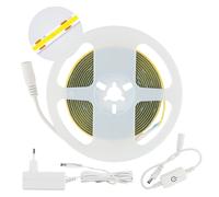 Kit ruban LED COB 3 m 4000K IP20 avec variateur et alim Kobi