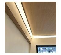 Kit Ruban LED Eclairage, Luminaire Linéaire d'Angle 45° en V à Poser | Bandeau Lumineux for Mur-Plafond, Lumière indirecte corniche sans encastrement salon chambre(11.2ft)