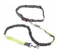 Love Story Kit Running pour chien - Réfléchissant, ceinture 70-120 cm, laisse 100 cm - Gris