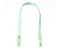 Kit Sac A Main A Faire Soi Meme Ceinture de sac détachable en cuir PU, sangle de poignée de sac, accessoires de bricolage, couleur unie, sangle de bouton de remplacement de bagages(Light green)