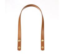 Kit Sac A Main A Faire Soi Meme Ceinture de sac détachable en cuir PU, sangle de poignée de sac, accessoires de bricolage, couleur unie, sangle de bouton de remplacement de bagages(Light brown)
