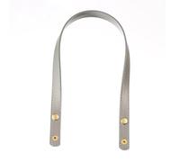 Kit Sac A Main A Faire Soi Meme Ceinture de sac détachable en cuir PU, sangle de poignée de sac, accessoires de bricolage, couleur unie, sangle de bouton de remplacement de bagages(Light Grey)
