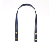 Kit Sac A Main A Faire Soi Meme Ceinture de sac détachable en cuir PU, sangle de poignée de sac, accessoires de bricolage, couleur unie, sangle de bouton de remplacement de bagages(Dark blue)