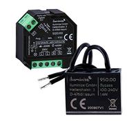 Kit sans conducteur N - Actionneur de variateur iluminize Zigbee 3.0 Mini 2, 1 canal 230 V, 200 W/400 W, gradation par coupe de phase AB
