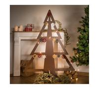 Kit sapin de noël taille l et ses boules décoratives noir mica perlé