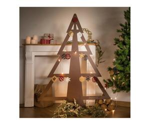 Kit sapin de noël taille l et ses boules décoratives noir mica perlé