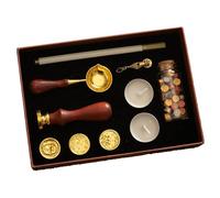 Kit Sceau Cire Thérapeutique avec Tampon Cerf - Cire à Cacheter Sans Fumée pour Lettre Thérapie, Bullet Journal & Cadeau Apaisant - Édition Zen