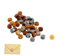 Kit sceau de granulés de sceaux pour tampons - Kit de scellage de lettres en de couleurs assorties - 100 boules de avec sceau pour timbres, perles pour, adultes, amis, famille