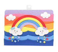 Kit Scène Arc-En-Ciel En Feutrine 24 X 18 Cm