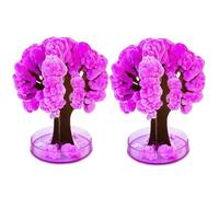 Kit Scientifique, 2pcs Crystal Growing Tree with 3 Potions Mini Paper Crystal Chulture Kit for Kids Creative Educational DIY Science for Desk Bibliothèque Home Risam Decor
