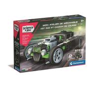 Kit scientifique - CLEMENTONI - Atelier mécanique HOT ROD - 120 pièces - 2 modèles - 8 ans et plus