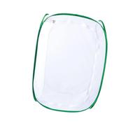 Kit scientifique de cage à papillons en maille pliable pour plantes | Construction en polyester stable, grande ouverture latérale zippée, panneau de fenêtre transparent, pliable avec poignée