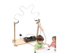 Kit Scientifique de Circuit - Projet d'assemblage de Tige de Moteur électrique en Bois, Jouet d'expérimentation Physique pour, modèle d'introduction à la Construction de Fils électriques | Bat