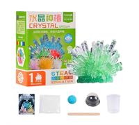 Kit scientifique de culture en cristal, kit d'artisanat en cristal, cristaux vibrants en seulement 3 à 5 jours (vert)