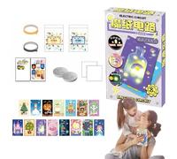 Kit Scientifique - Kit Découverte Circuits Électriques,Création de Cartes de Vœux Lumineuses avec Activités Éducatives Manuelles pour École et Maison