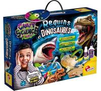 Kit scientifique - LISCIANI - Crazy Science - Requins & dinosaures - Slime et oeufs a creuser - Prédateurs fascinants