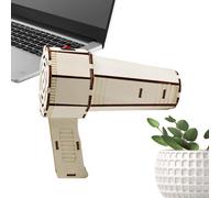 Kit Scientifique, sèche-Cheveux 3D en Bois, Jouet d'apprentissage pour, expérience Scientifique Pratique et Projet de Construction, Ensemble d'activités éducatives pour la Maison, l'école, la